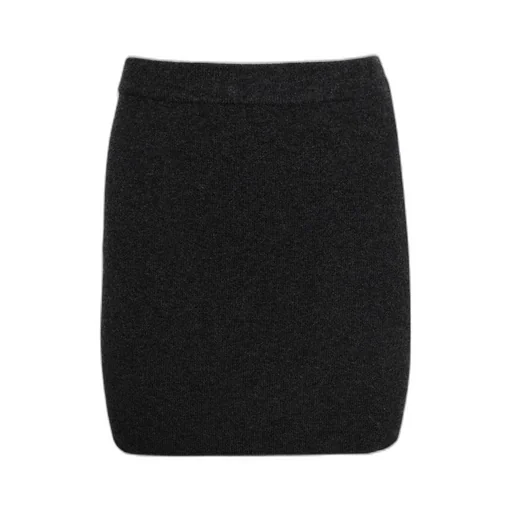 Logo-Patch Knitted Mini Skirt