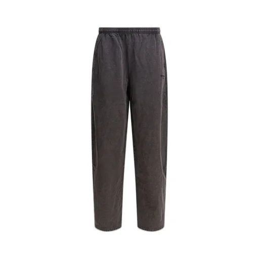 Elastic Waist Wide-Leg Trousers