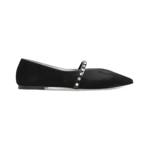Stud-Embellished Ballerina Flats