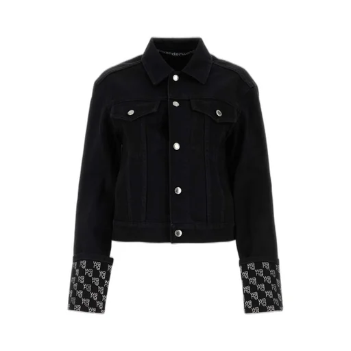 Long Sleeved Embellished Denim Jacket