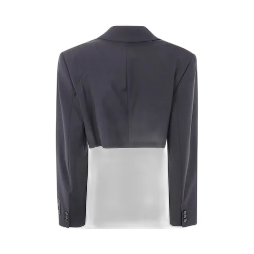 Cropped Long-Sleeve Blazer