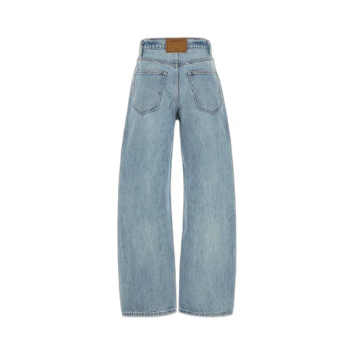 Mid-Waisted Wide-Leg Jeans