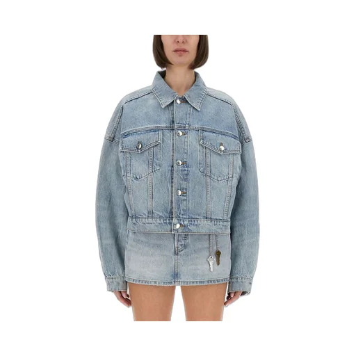 Button-Up Denim Trucker Jacket