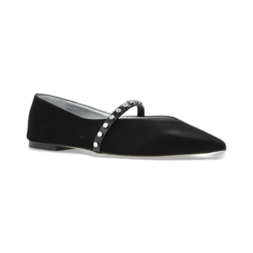 Stud-Embellished Ballerina Flats