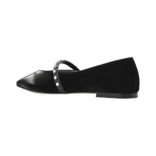 Stud-Embellished Ballerina Flats