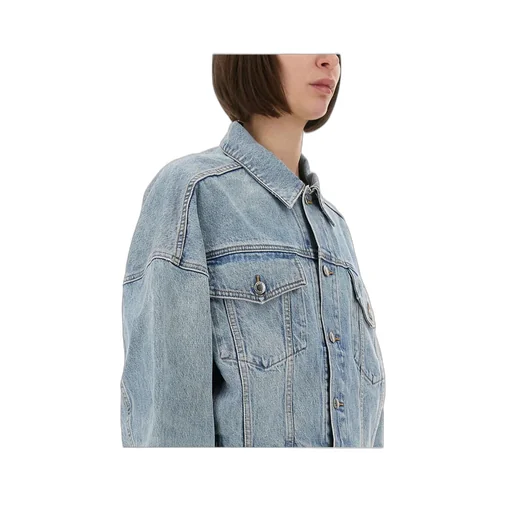 Button-Up Denim Trucker Jacket