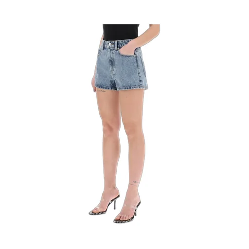 High-Waisted Denim Shorts