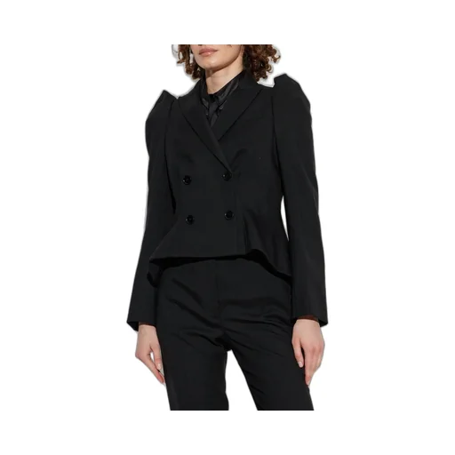 Pinched Shoulder Double Breasted Jacket