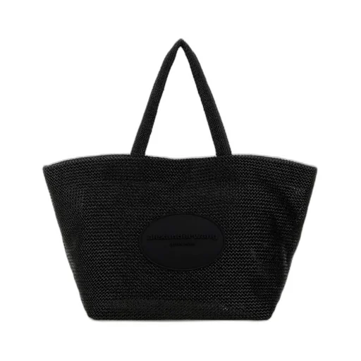 Logo Embossed Xl Punch Tote Bag