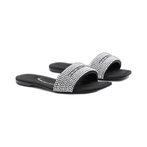 Embellished Hotfix Vy Sandals