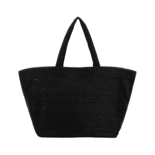 Logo Embossed Xl Punch Tote Bag
