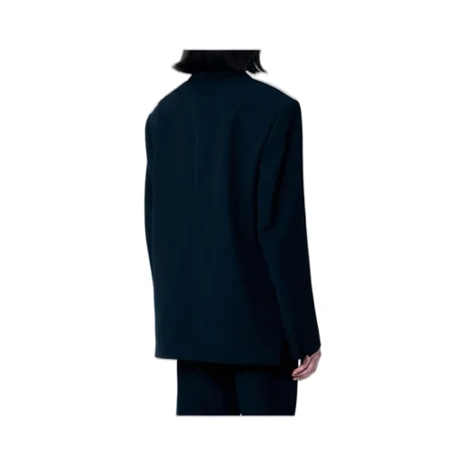 Exaggerated Split Front Boxy Blazer
