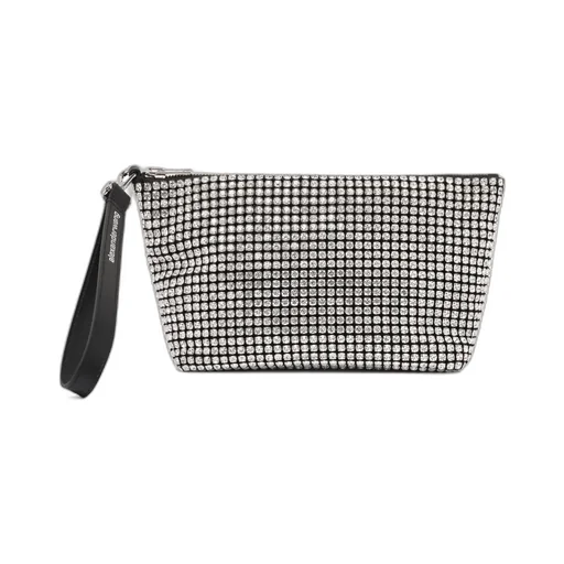 Embellished Zip Detailed Clutch Bag