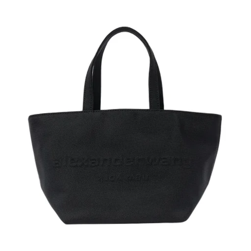 Logo Embossed Punch Small Tote Bag