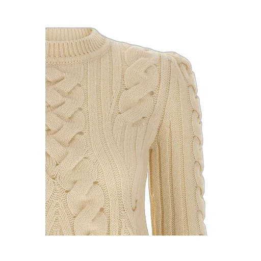 Peplum Cable-Knit Jumper