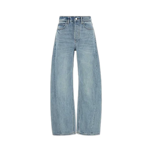 Mid-Waisted Wide-Leg Jeans