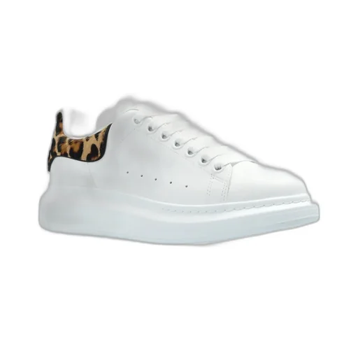 Leopard Detailed Lace-Up Sneakers