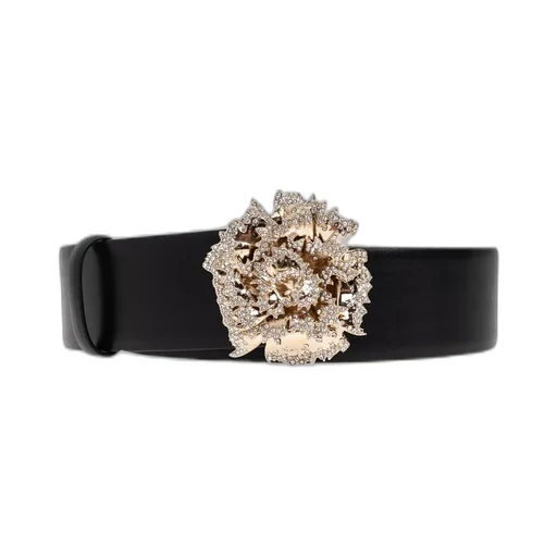 Crystal-Embellished Buckle Belt