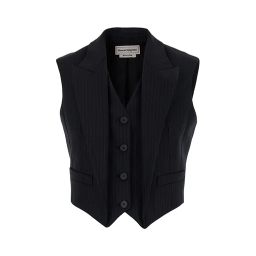 V-Neck Pinstripe Waistcoat