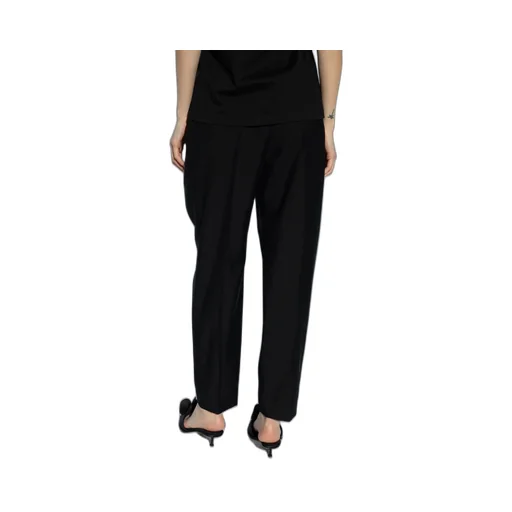 Pleat Front Tapered-Leg Trousers