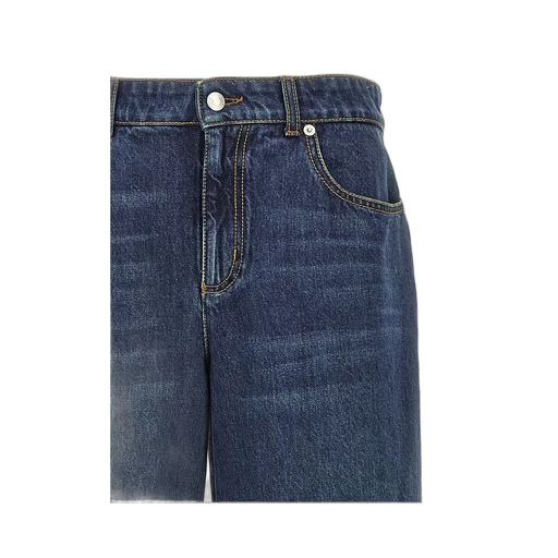 Logo Patch Wide-Leg Jeans