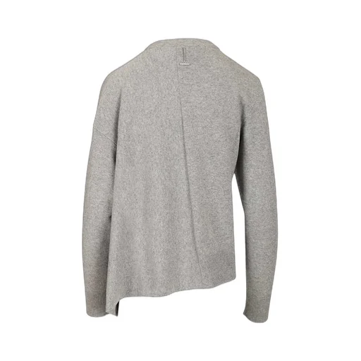 Asymmetric Hem Crewneck Jumper