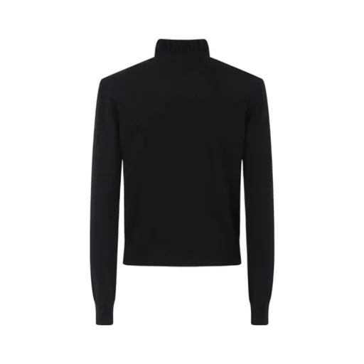 Ruffled Neck Knitted Jumper