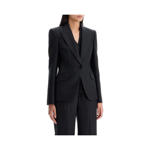 Single Breasted Striped Blazer