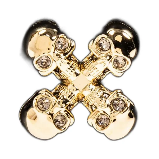Small Skull Flower Embellished Shoulder Bag