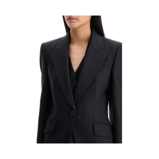 Single Breasted Striped Blazer