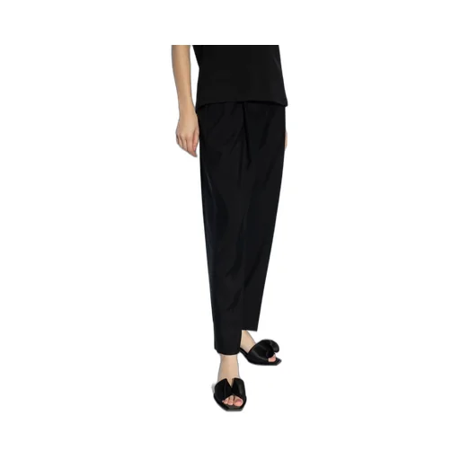Pleat Front Tapered-Leg Trousers