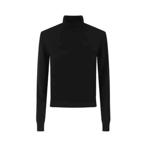 Ruffled Neck Knitted Jumper
