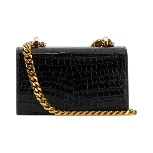 Embossed Embellished Mini Satchel Bag