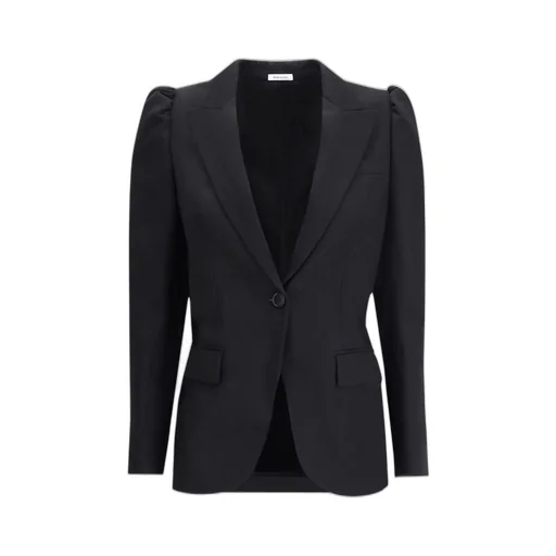 T-Bar Detailed Single Breasted Blazer