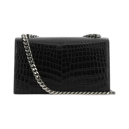 Jewelled Skull Embossed Shoulder Bag