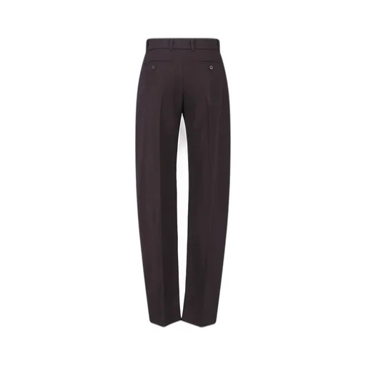 Straight-Leg Pleated Trousers