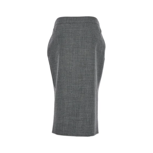 Button Detailed Midi Skirt
