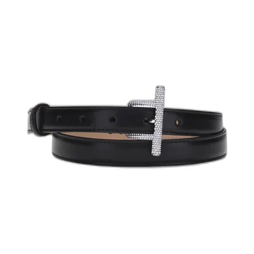 T-Bar Embellished Buckle Belt
