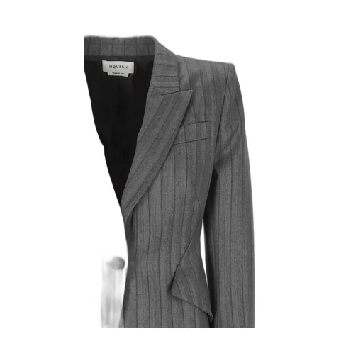 Herringbone Single-Breasted Jacket