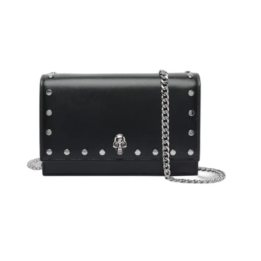 Small Skull Studded Shoulder Bag