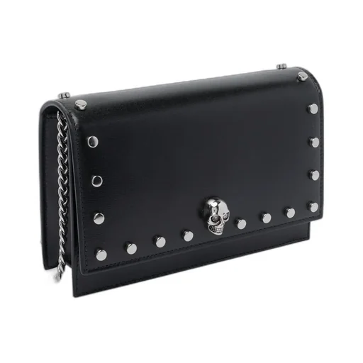 Small Skull Studded Shoulder Bag