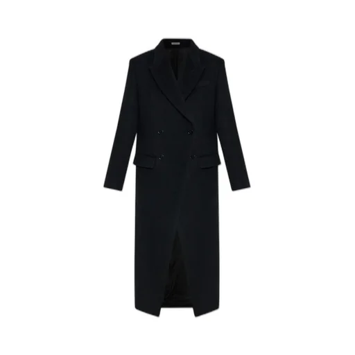 Double-Breasted Felt Coat