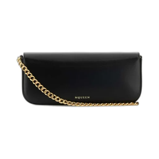 Skull Flower Chain-Linked Shoulder Bag