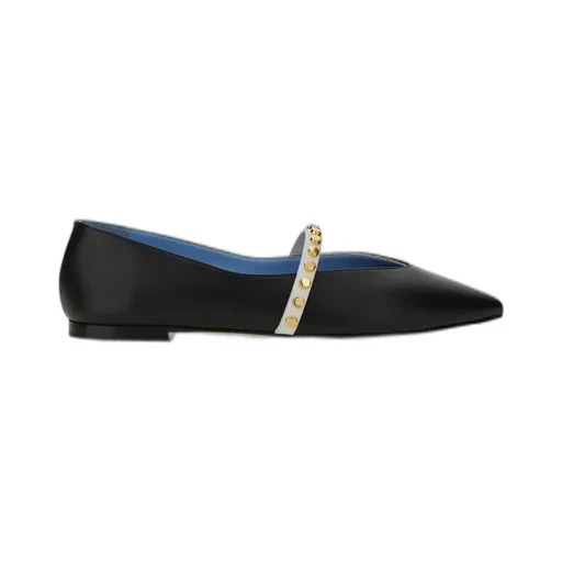 Pointed-Toe Embellished Flats