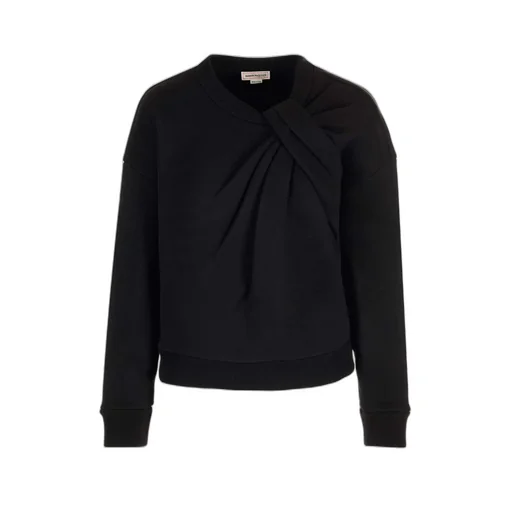 Knot-Detailed Crewneck Sweatshirt
