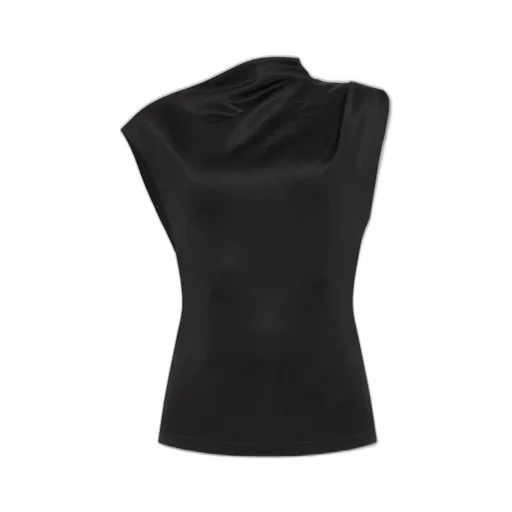 Asymmetric Draped Sleeveless Top