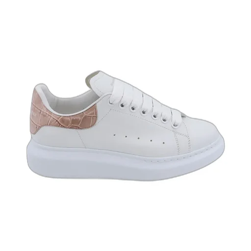 Almond-Toe Lace-Up Sneakers