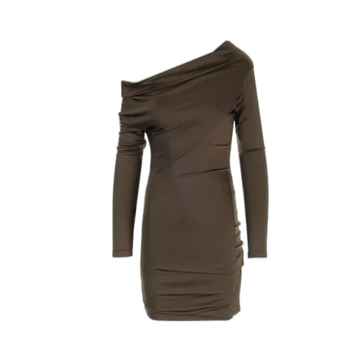 Off-Shoulder Draped Mini Dress