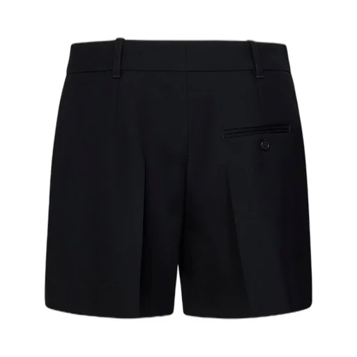 Pleat-Detailed High Waist Shorts