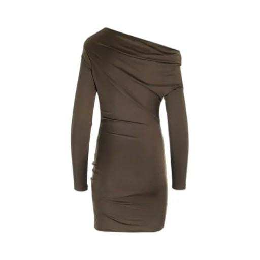 Off-Shoulder Draped Mini Dress